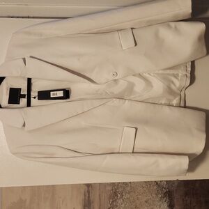 Banana Republic Size 6 White Blazer